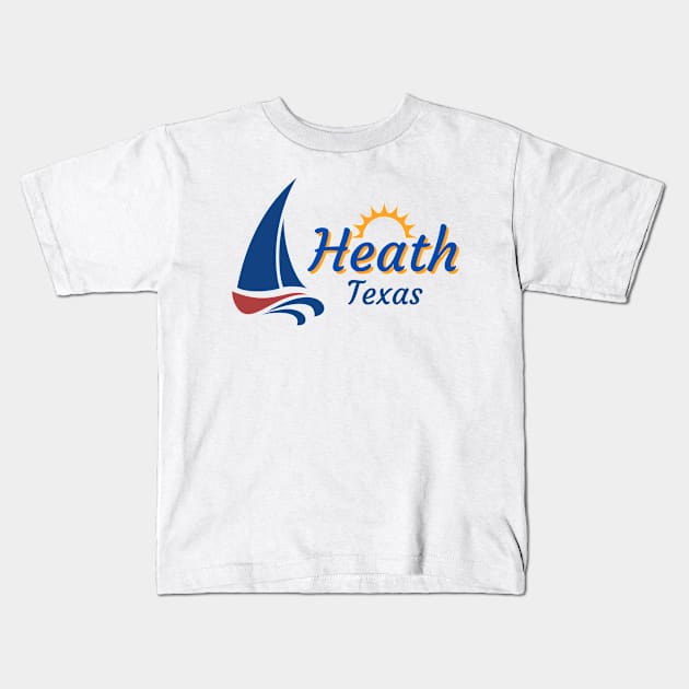 Heath Texas- Sailboat Kids T-Shirt by Just4U